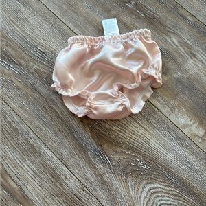 Pink Satin Baby Bloomers size 18m